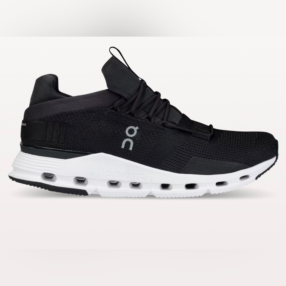 On Cloudnova Phantom Sneaker in Black